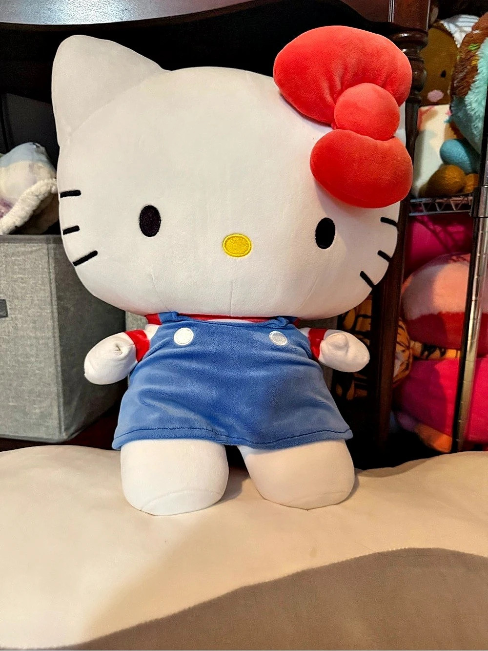 Official 16” Hello Kitty Plush Doll Blue Dress